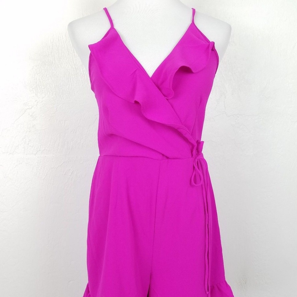 Monteau Size Large Romper Woman's Pink Festival